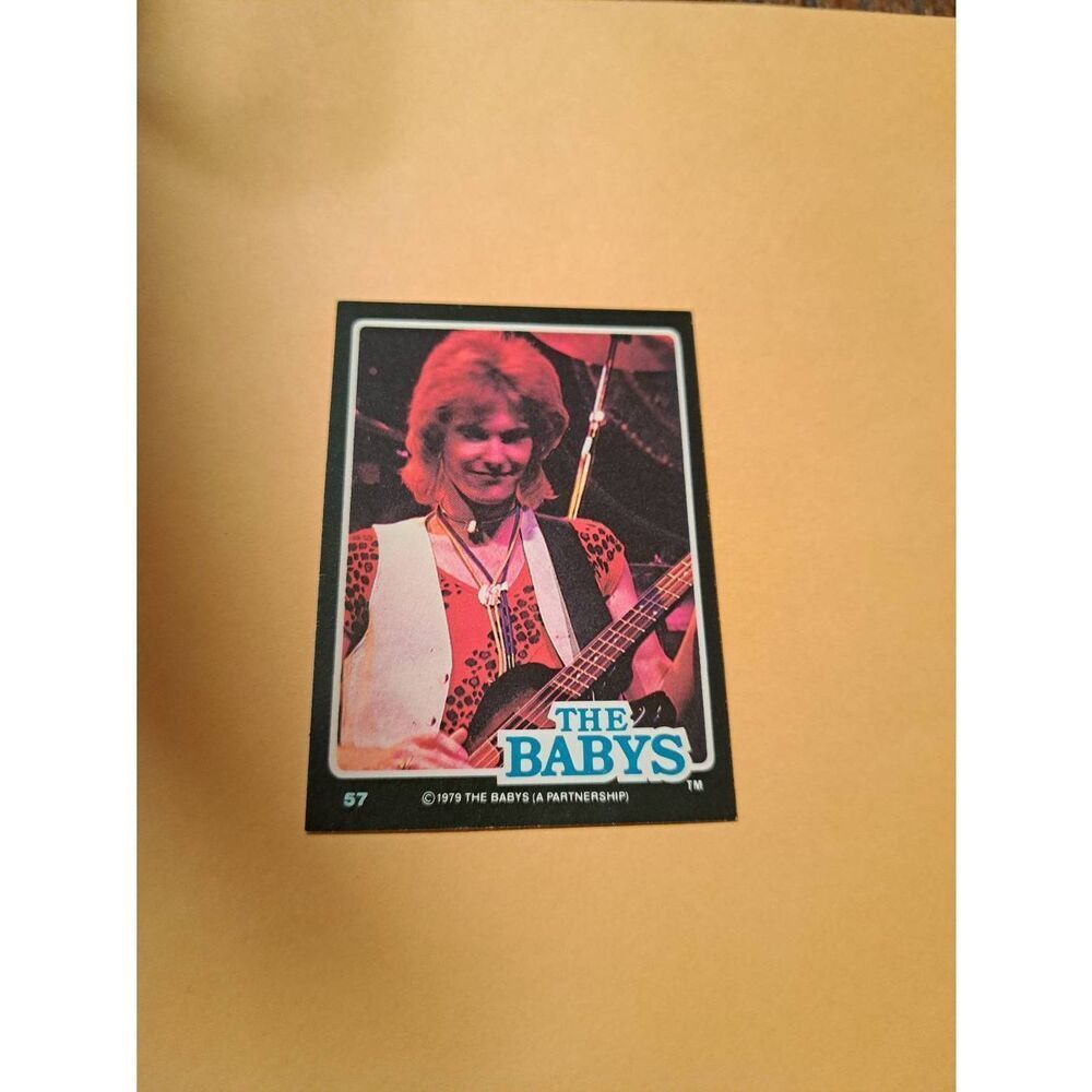Vintage 1979 The Babys Trading Card #57 London Rock Band Collectible